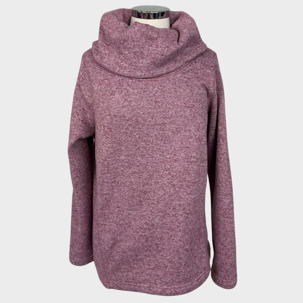 Mountain Warehouse US 12 Pink 100% Polyester Top Cowl Neck Long Sleeve Cozy